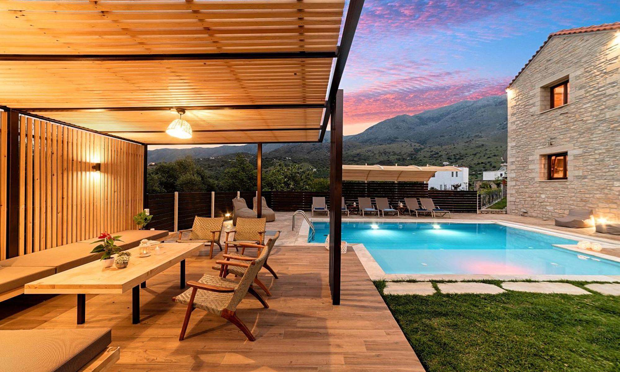 Cretan Sunrise Villa Heated Pool Δημητρουλιανά Εξωτερικό φωτογραφία