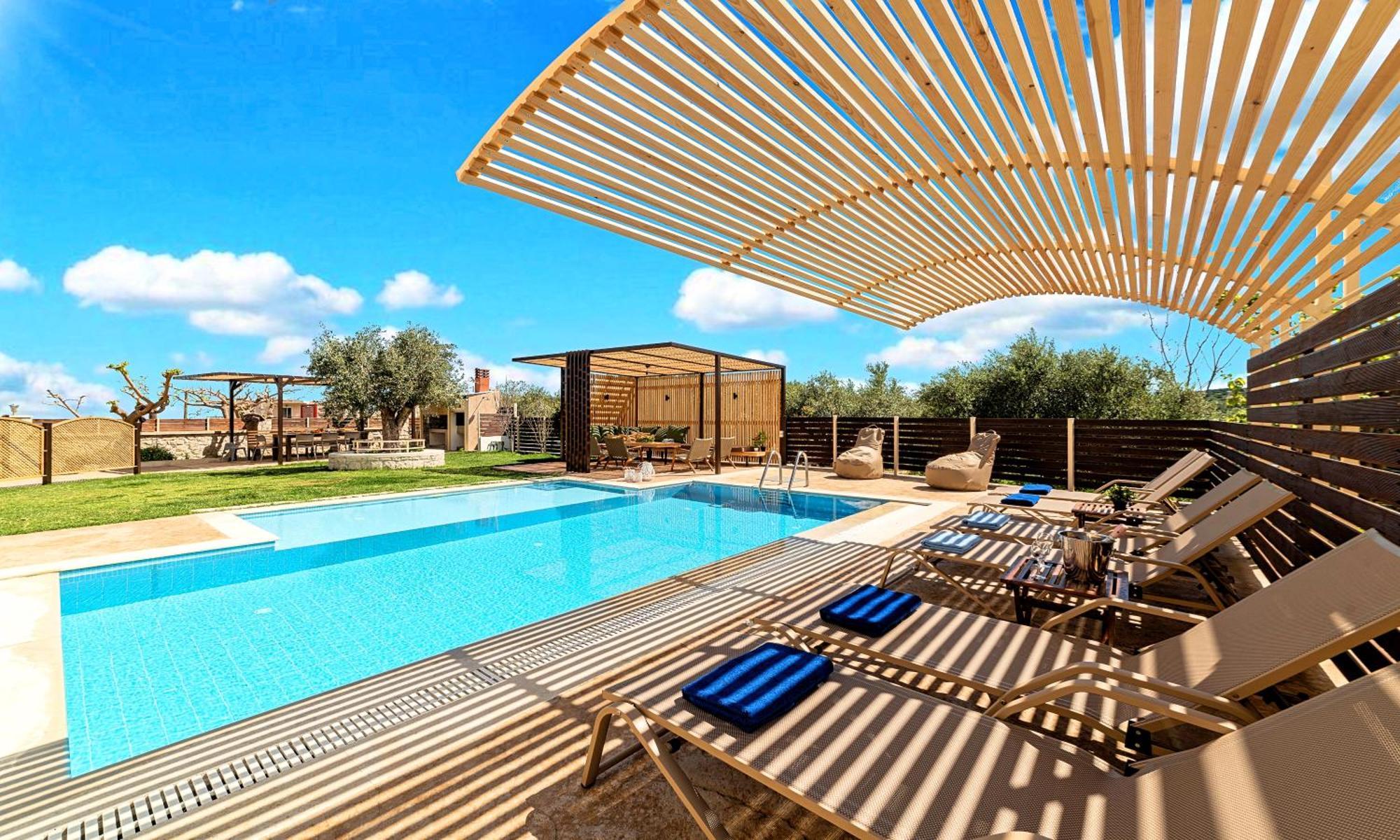 Cretan Sunrise Villa Heated Pool Δημητρουλιανά Εξωτερικό φωτογραφία